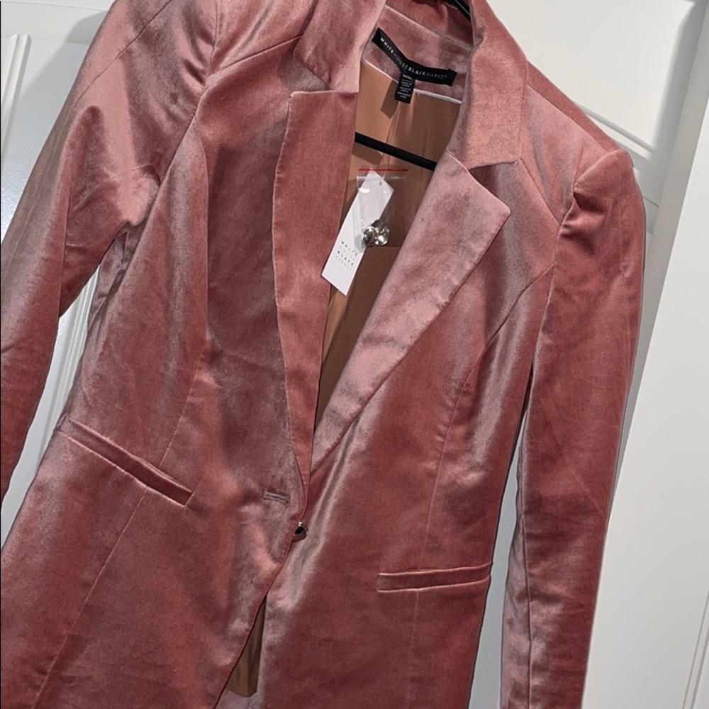White House Black Market - Pink Rose Blazer